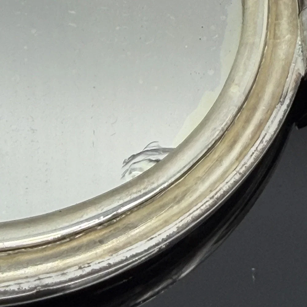 Vintage Sterling Silver Floral Etched 3.25